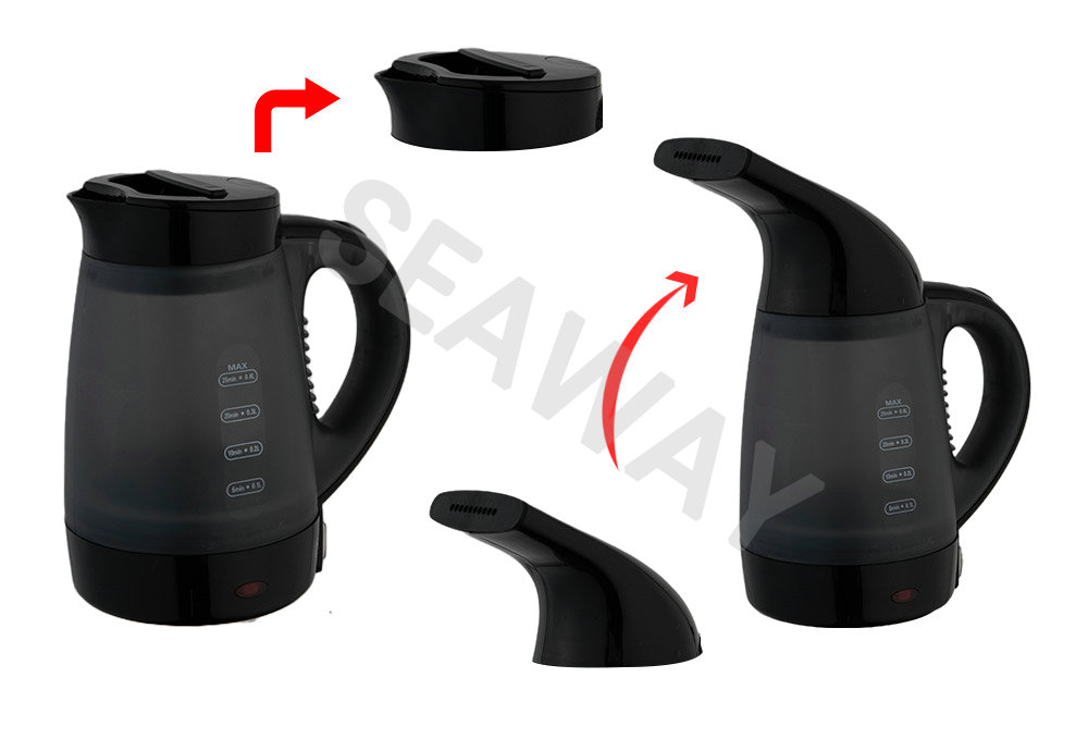 SWS-188 600W Safety Lock Lid Kettle Steamer Set